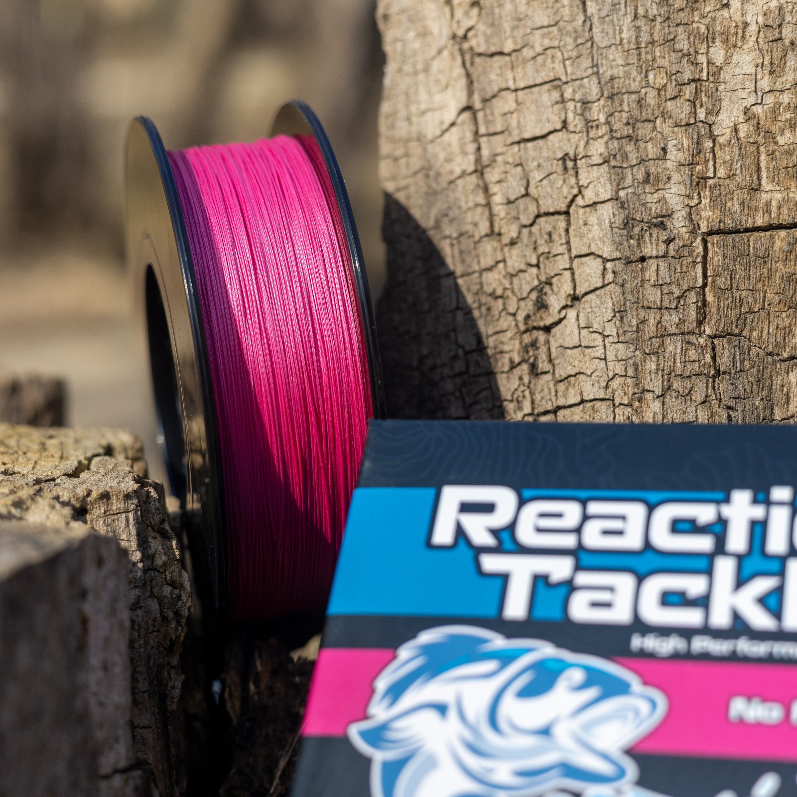 Reaction Tackle High Performance Braided Fishing Line – X8 No Fade Pink