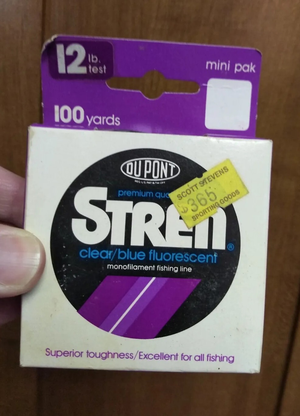 DuPont STREN Fishing Line Clear Blue FLUORESCENT Vintage