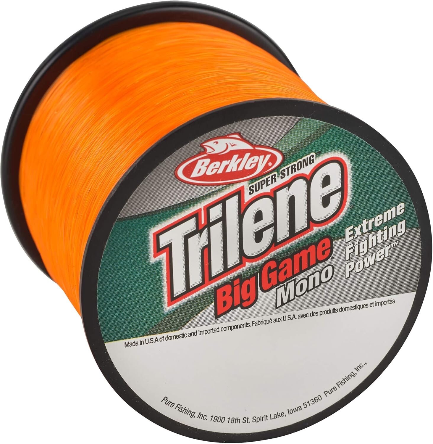 Durable 40lb Test Monofilament Fishing Line – 370yd Blaze Orange for All Anglers
