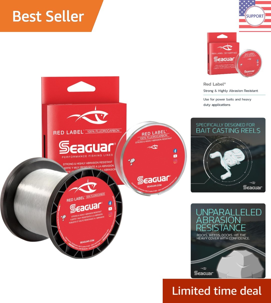 Economical 12lbs Fluorocarbon Fishing Line – 200 Yards, Superior Knot Strength