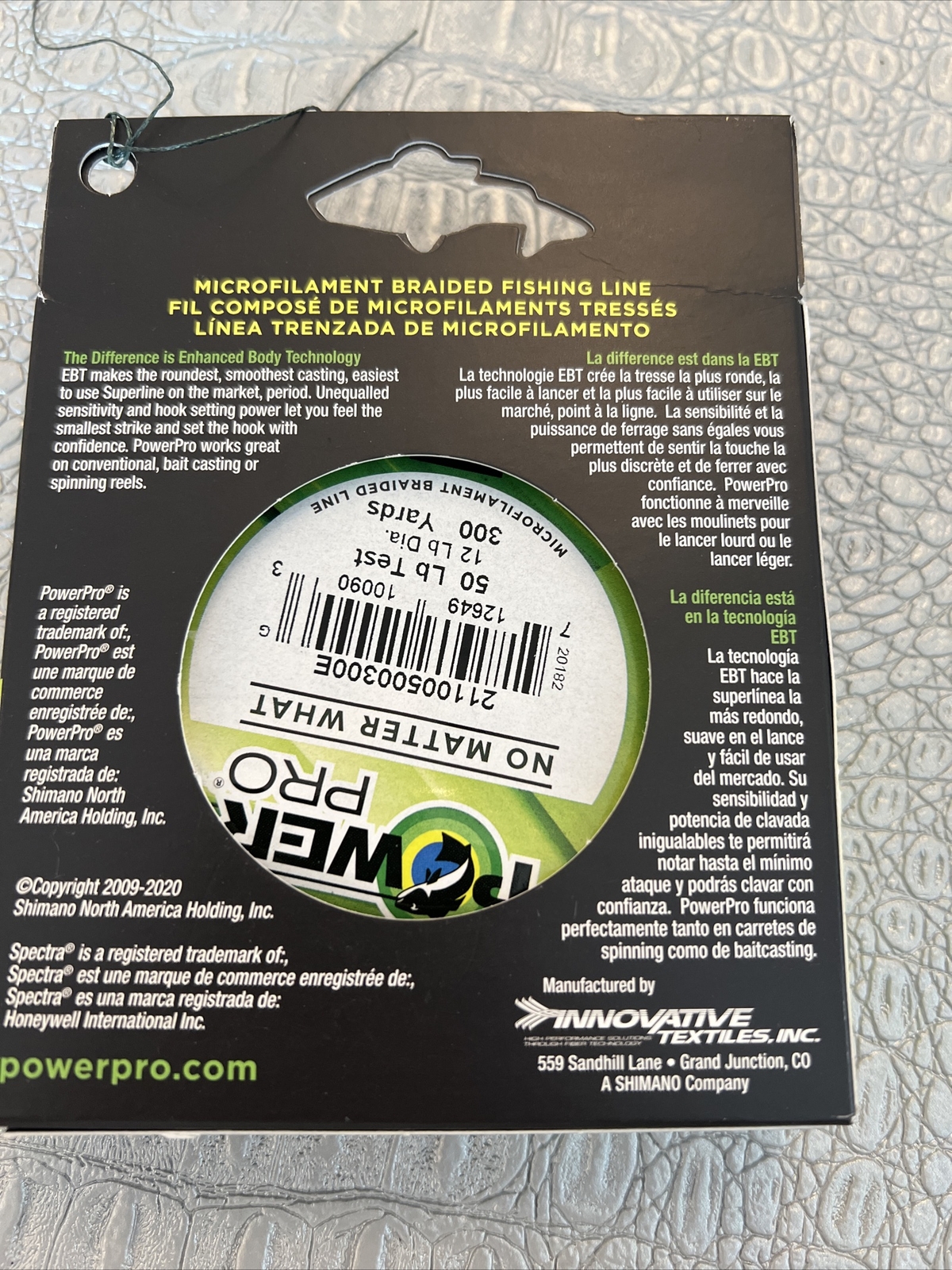 Power Pro Moss Green 50 lb 300 yds Braided Fishing Line (brand-New)￼