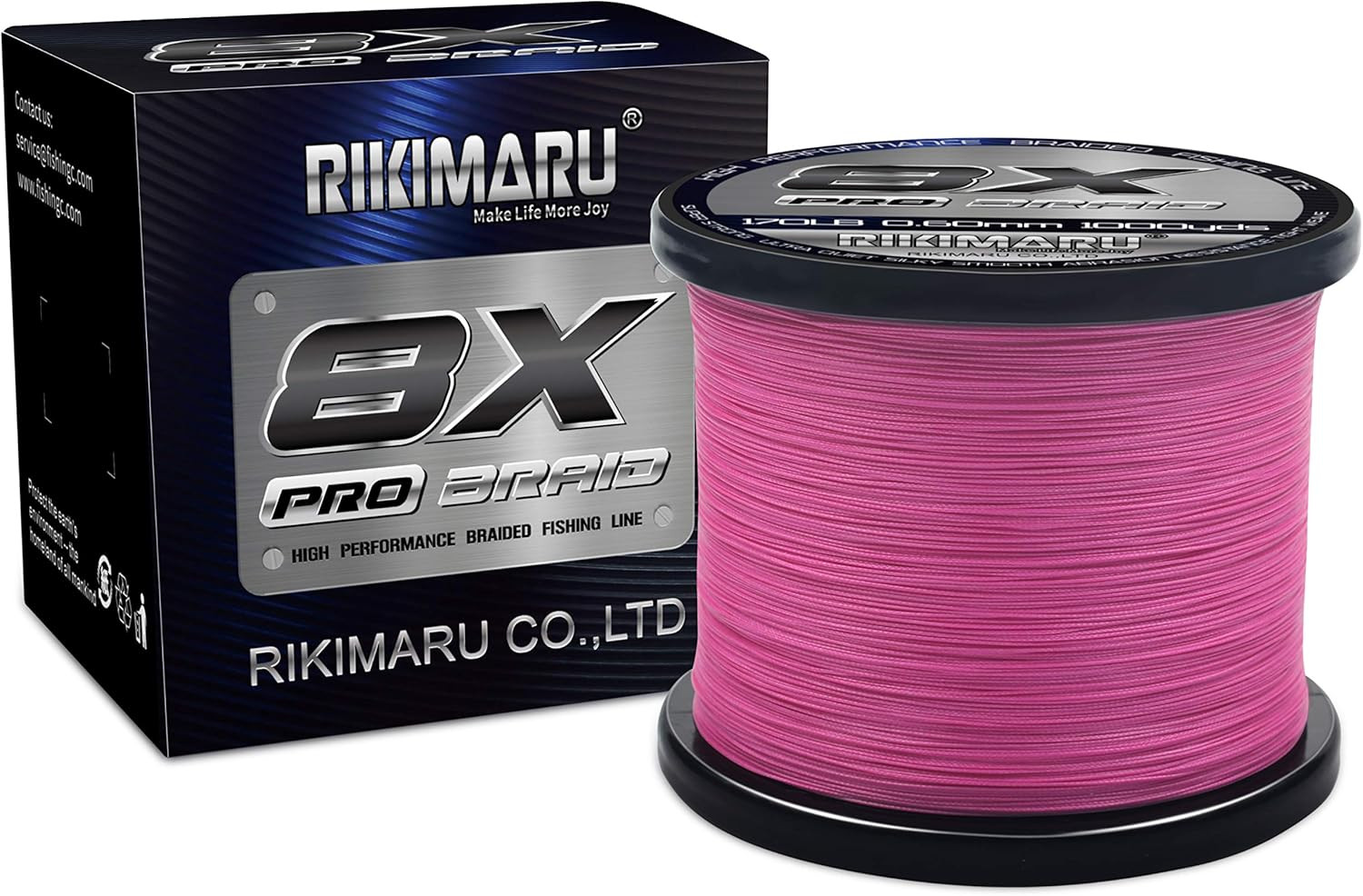 8X Pro Braid Fishing Line 6LB-170LB, 300Yds-1000Yds Fluo-Green,Lemon Yellow,Plum