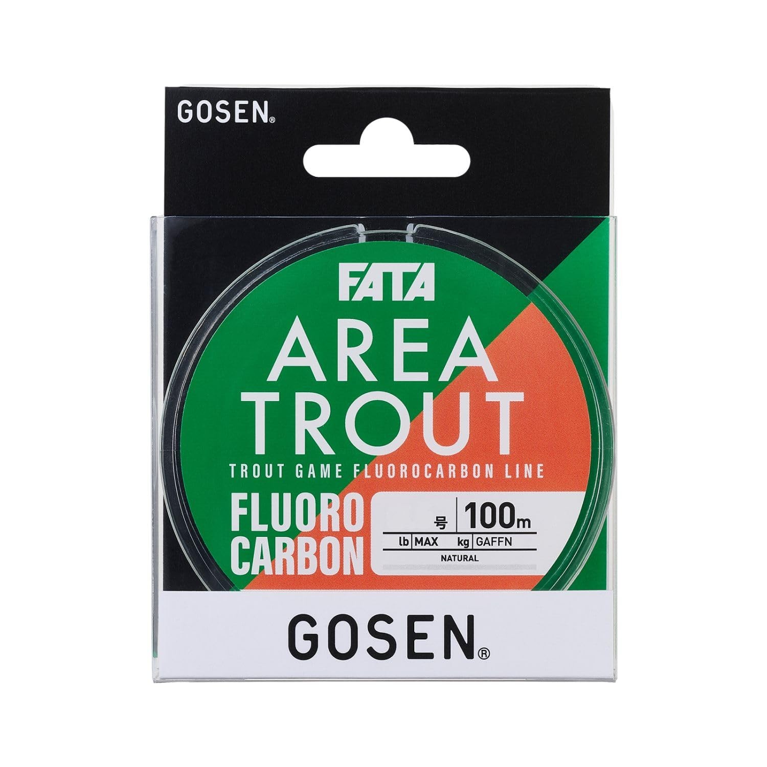 GOSEN FATA Area Trout Fluorocarbon 100m Nachural 0.35