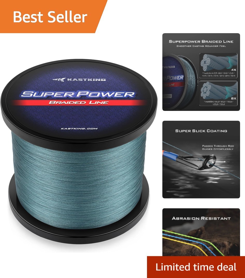 Kastking SuperPower 20lb Braided Fishing Line – 300 Yards of Abrasion Resistance