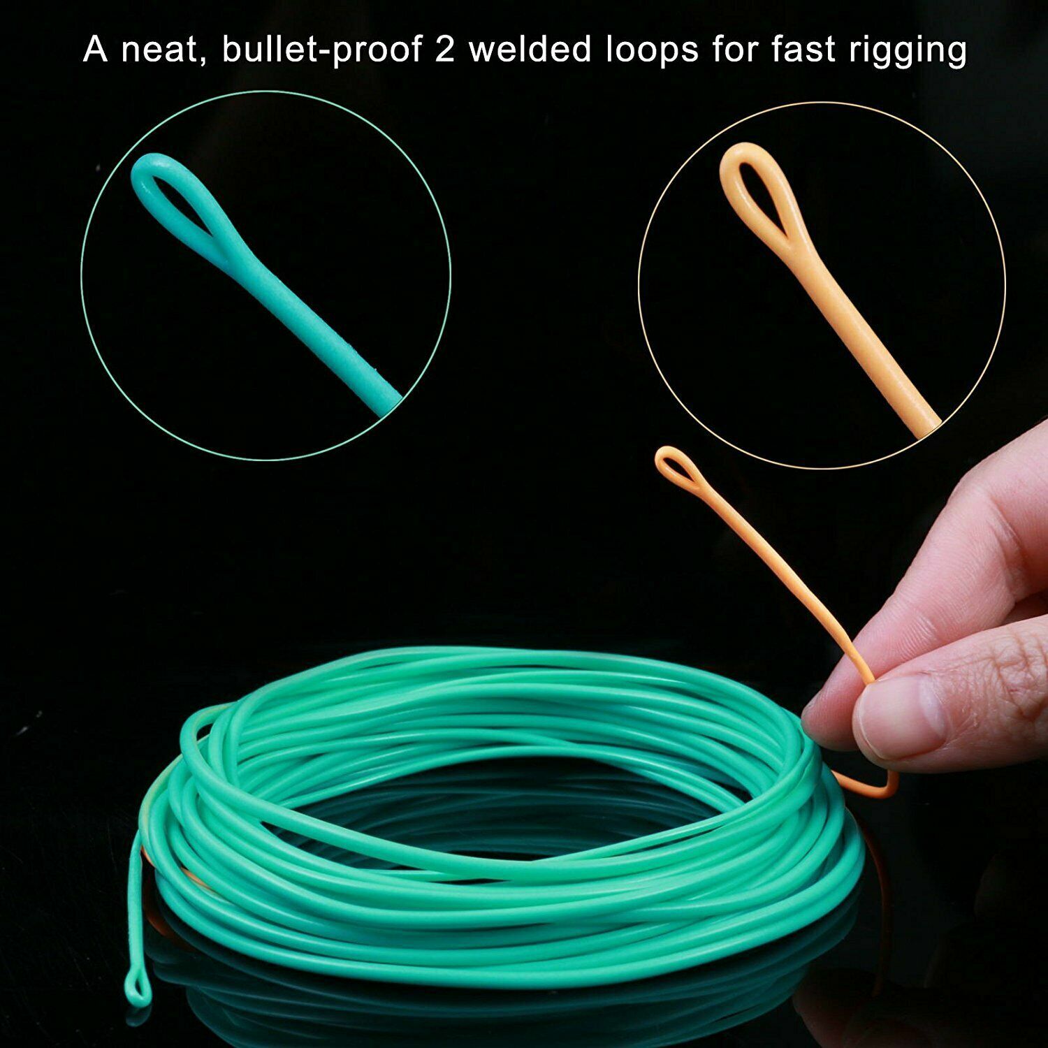Skagit Shooting Head Line 300gr-500gr 20FT-24FT with 2 Welded Loops Fly Fishing