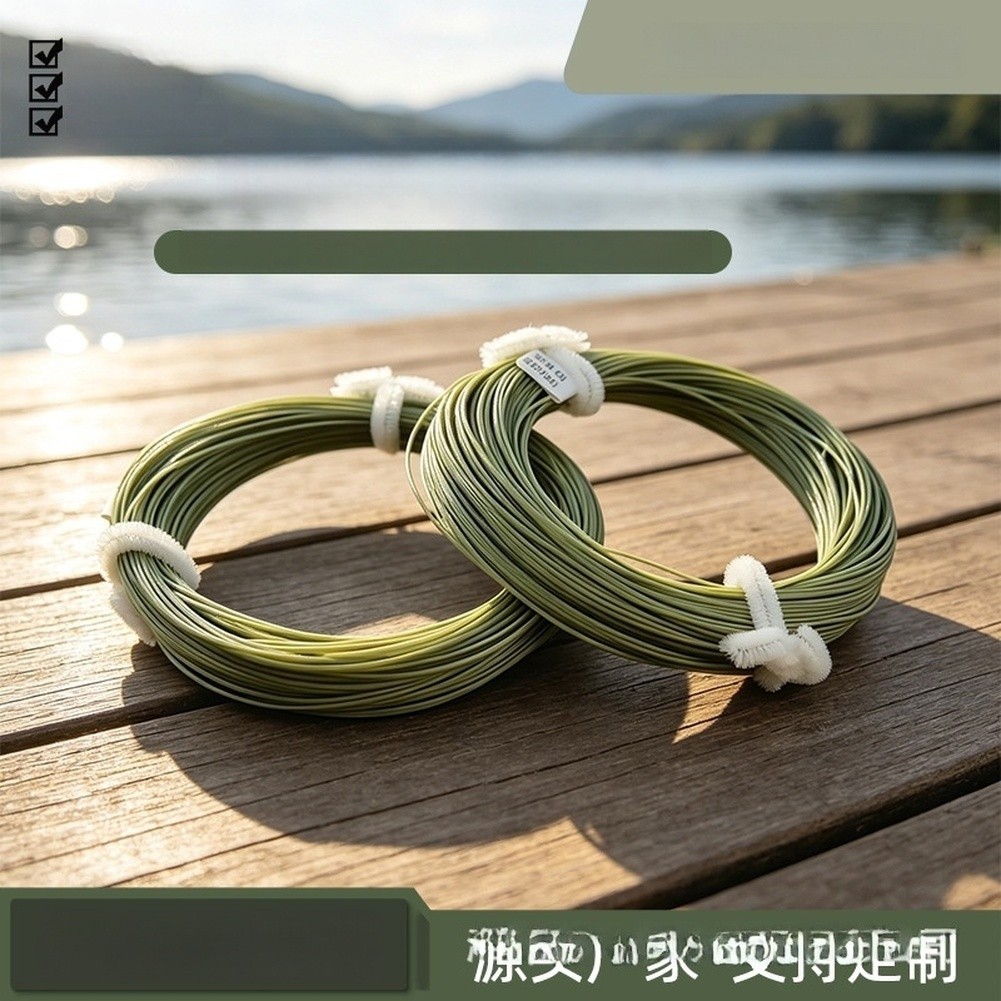 Moss Green WF Fly Line 100FT 3IPS Sinking Designed for Shallow Streams