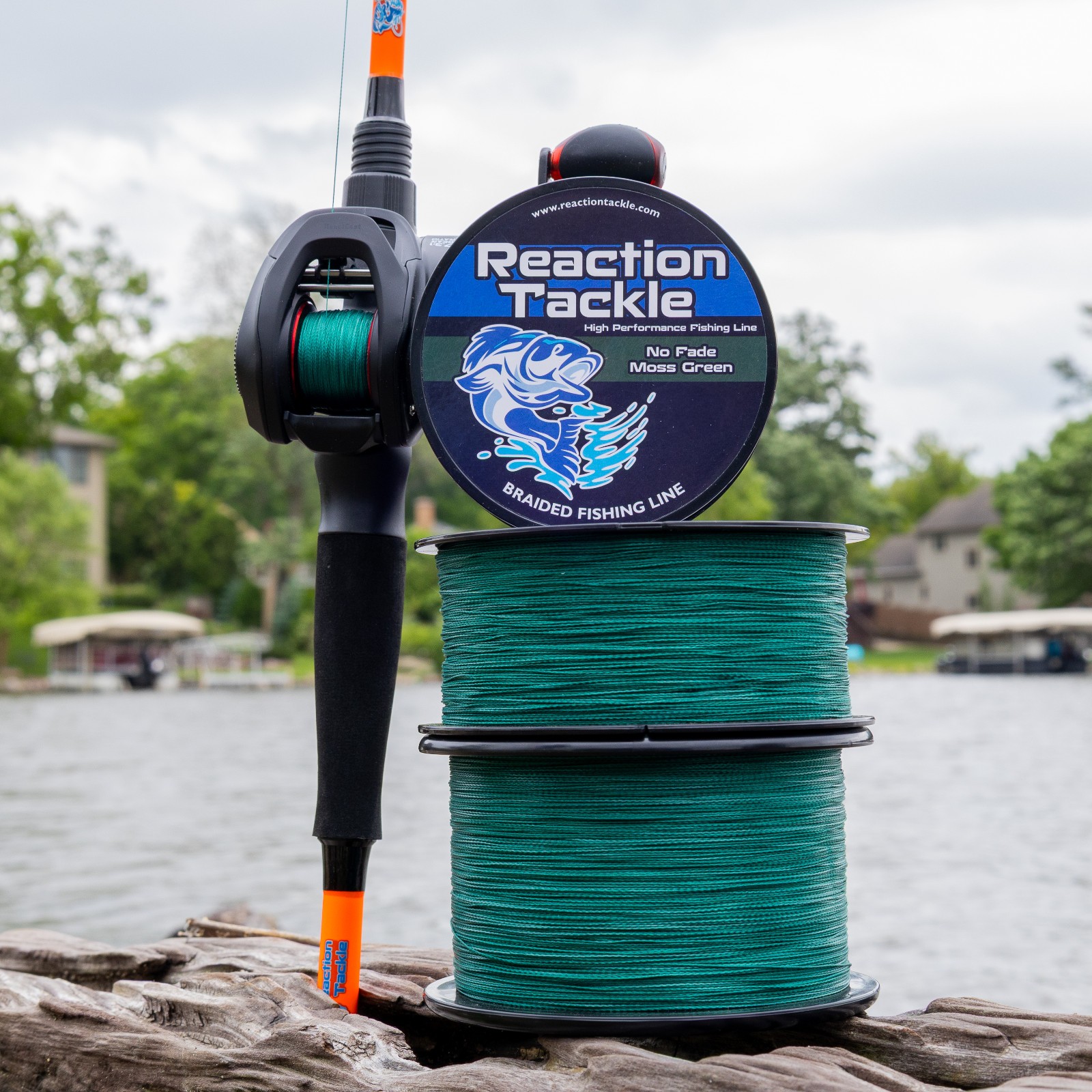 Reaction Tackle High Performance Braided Fishing Line / Braid – NO FADE COLORS