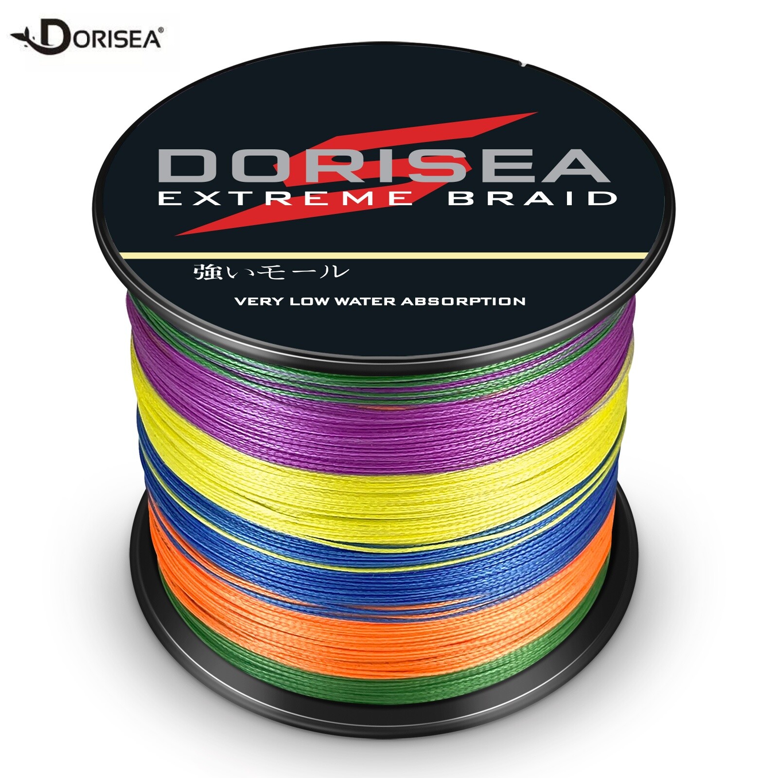 Dorisea 100M~3000M 6lbs-500lbs Multicolor Braided Fishing Line Extreme Dynema