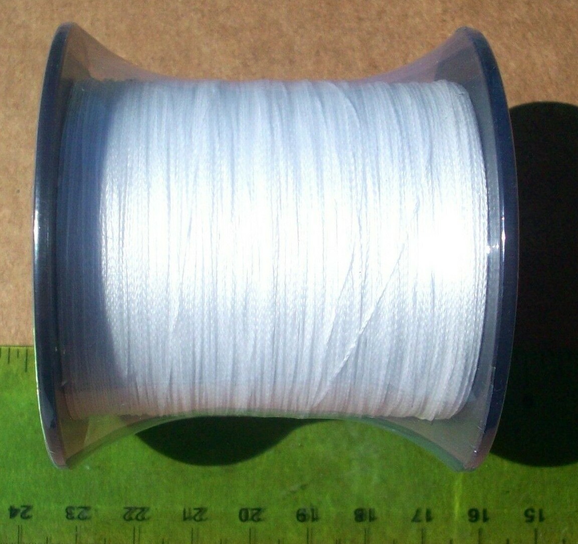 550yds (500m) WHITE 40 pound SUPER LINE BRAID Braided Fishing Line Catfish Shark
