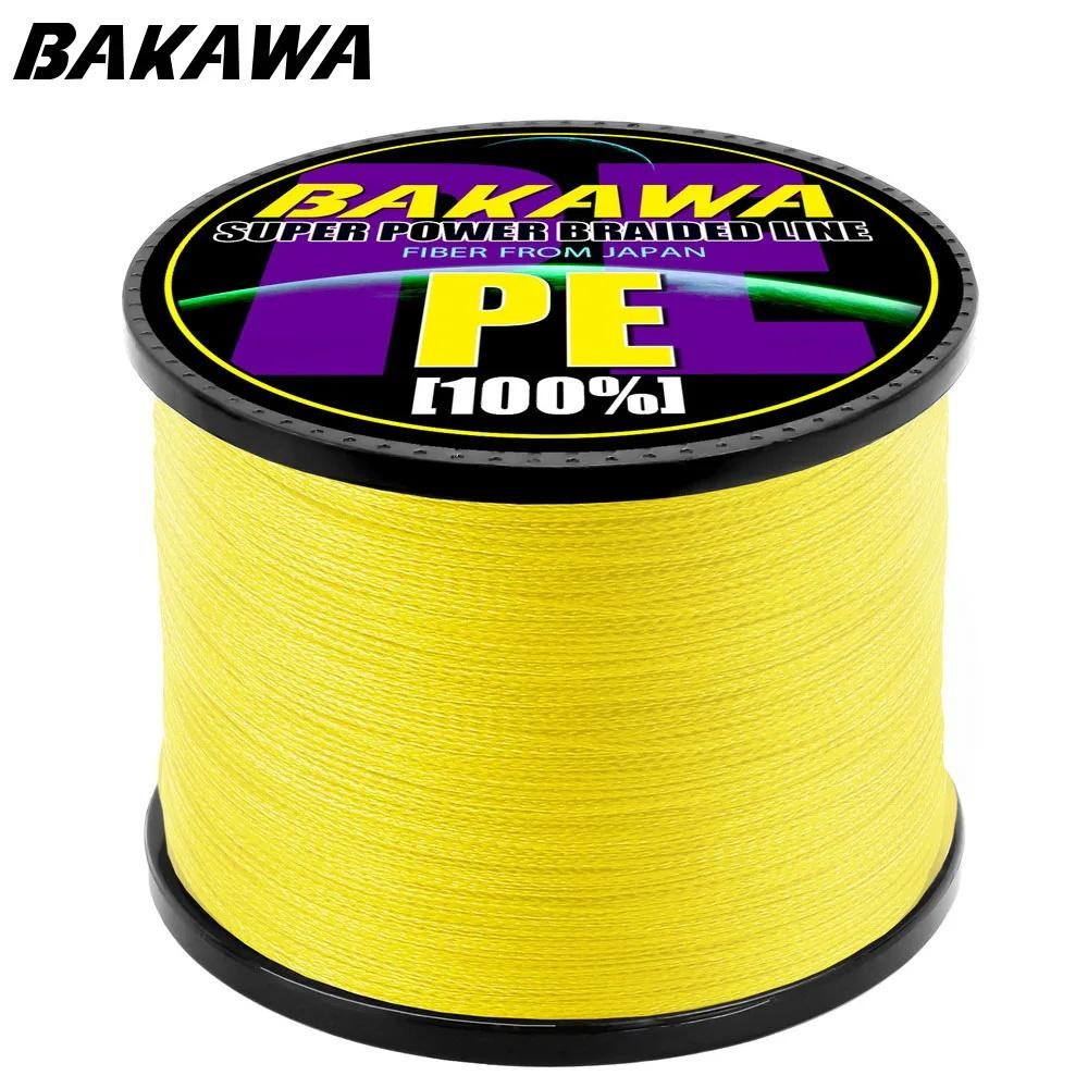 Bakawa 4 Strands Braided Fishing Lines Multifilament Pesca 100m 300m 500m 1000m