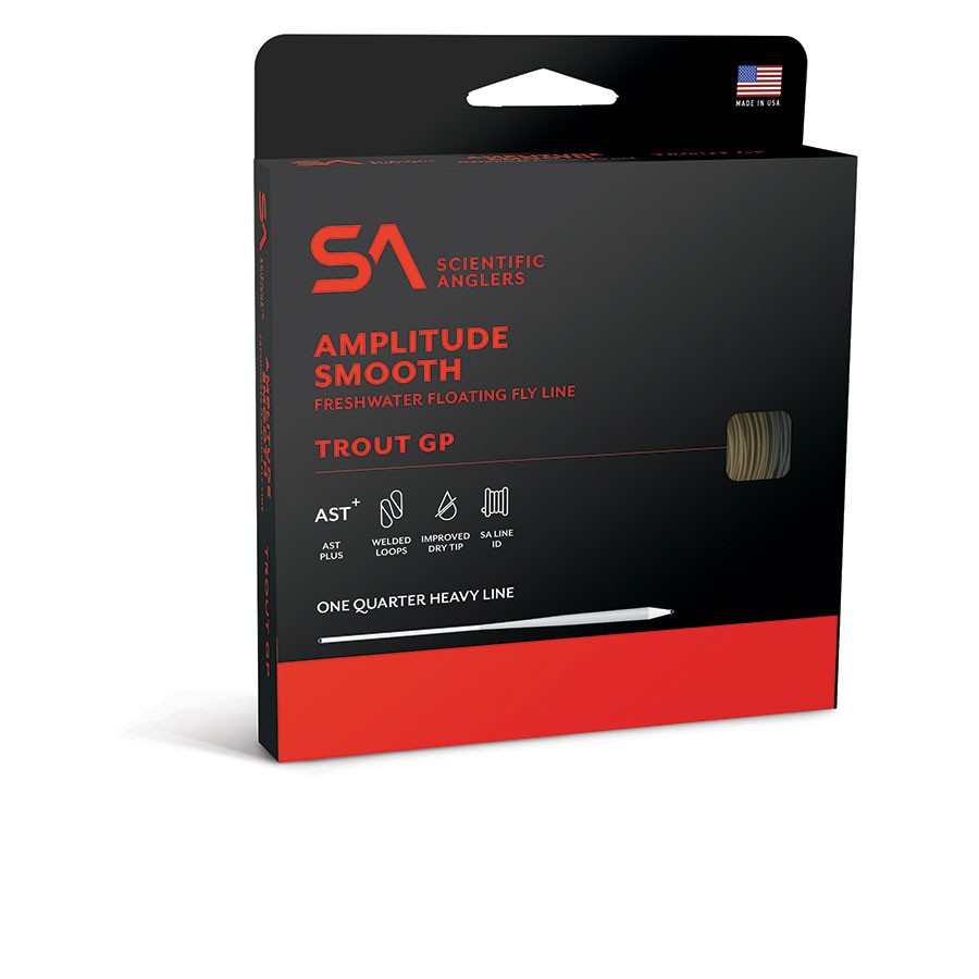 NEW SCIENTIFIC ANGLER AMPLITUDE SMOOTH TROUT GP WF-4-F FLOATING FLY LINE