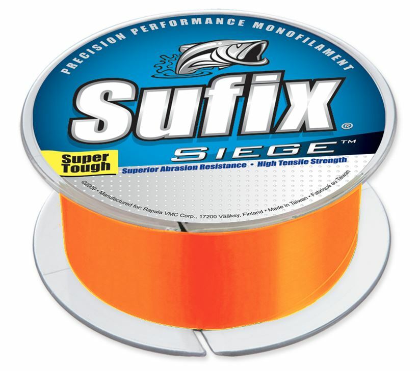 Sufix Siege Fishing Line – Neon Tangerine – 17 lb Test – 330 yards – 662-117NT