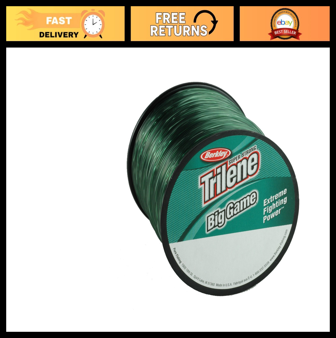 Monofilament Fishing Line 30lb – 300yds, Strong & Durable for Big Game Fishing