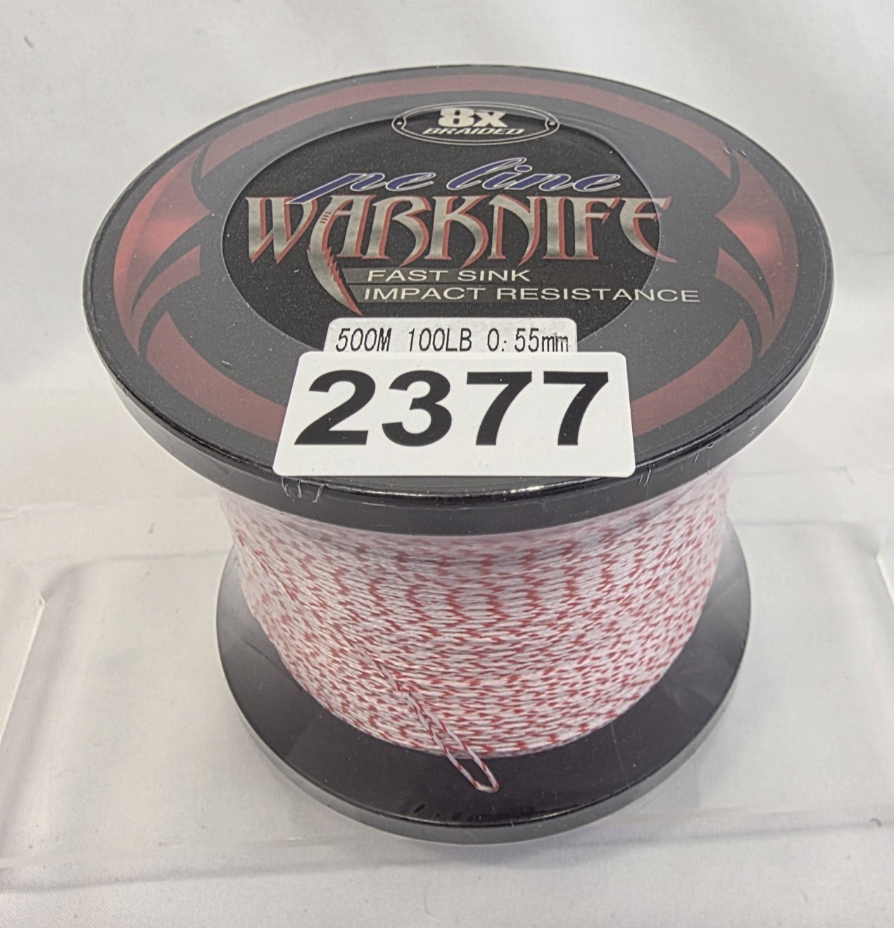 War Knife 8X Braided PE Fishing Line 500m 100lb Red White UHMWPE NEW
