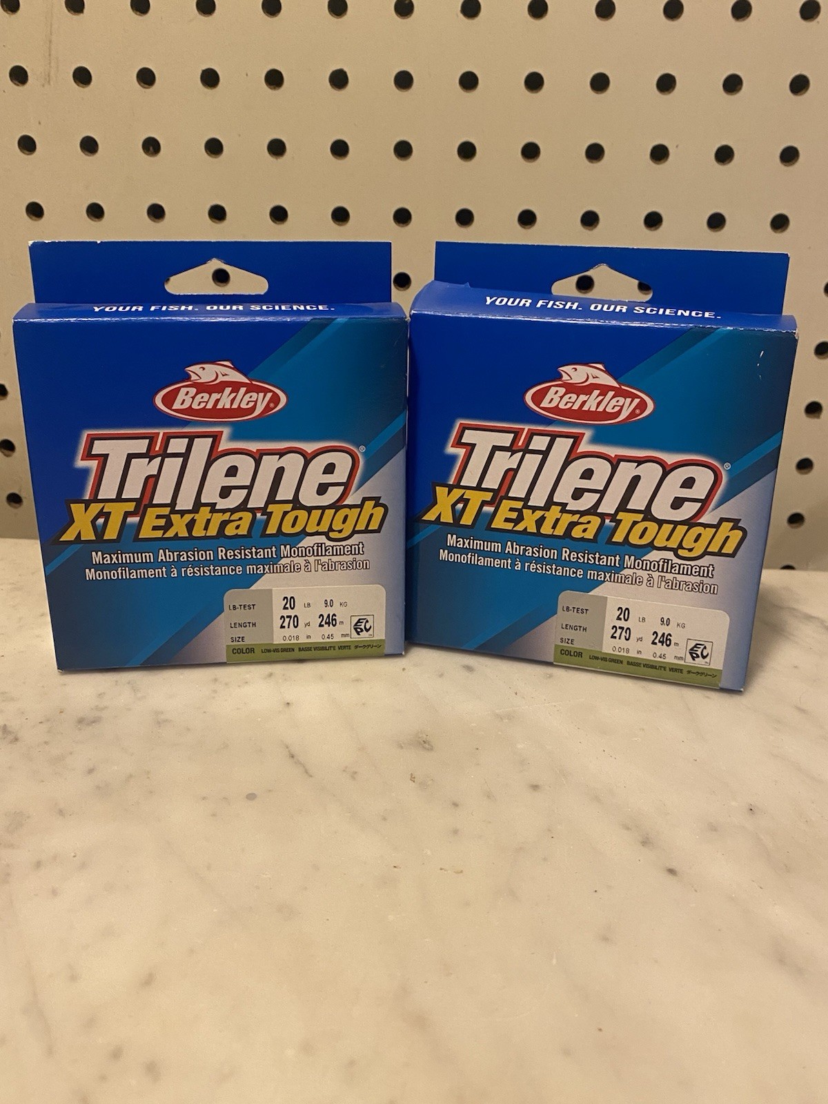 2 Berkley 1562134 XTFS20-22 Trilene XT Mono Low Vis Green Line 270Yd 20 Lb Test