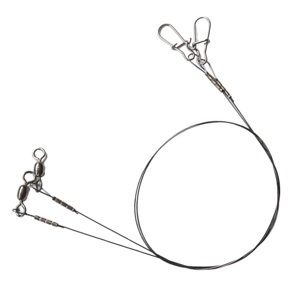 Titanium Fishing Leader Line with Swivel Snap Material and Strong Pulling force