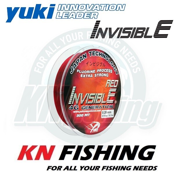 YUKI INVISIBLE Red Fishing Line Red Color Super Strong 300m 0.16mm – 0.50mm