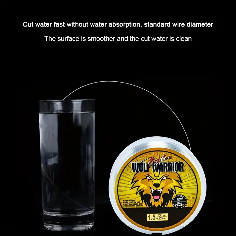 Wolf Warrior Fishing Line 0.8 – 0.145 mm Fluorocarbon coated Nylon 3.96 Lb 100 m
