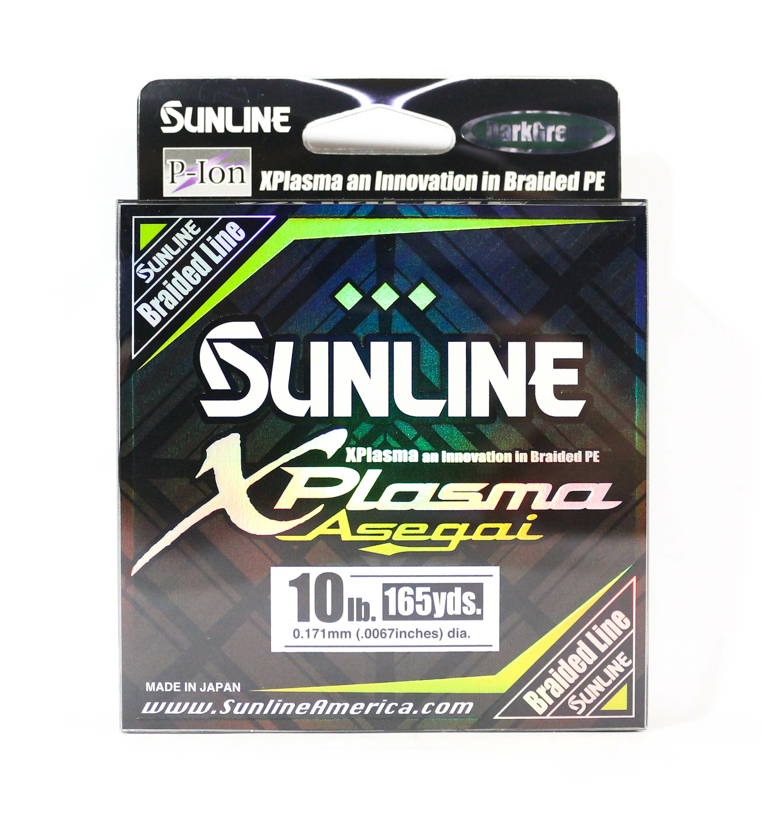 Sunline P.E Line Asegai Xplasma 165yds P.E 1 10lb Dark Green (5103)