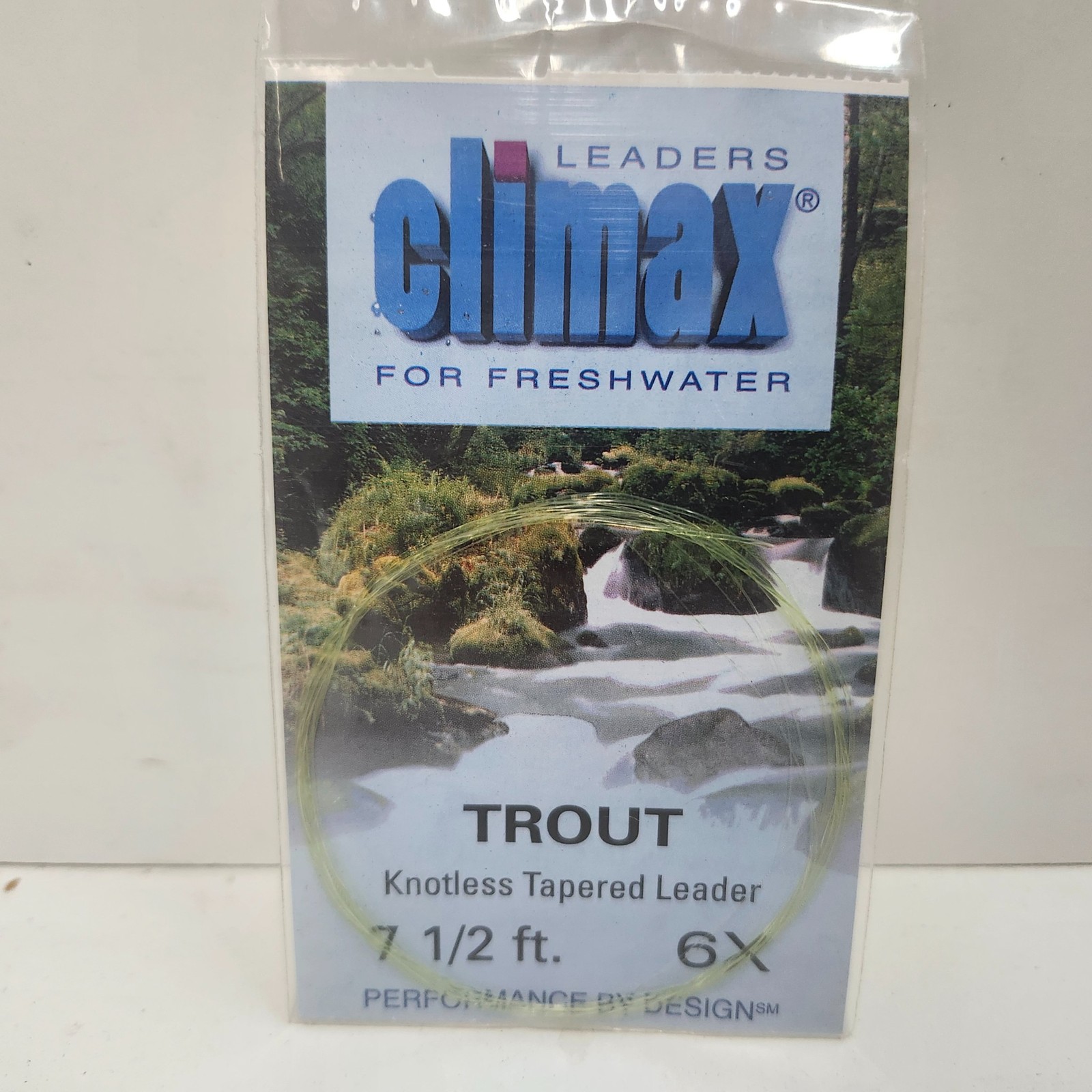 Climax Trout Fresh Water Leader Fly Fishing Tippet 290174 7-1/2ft 6X b