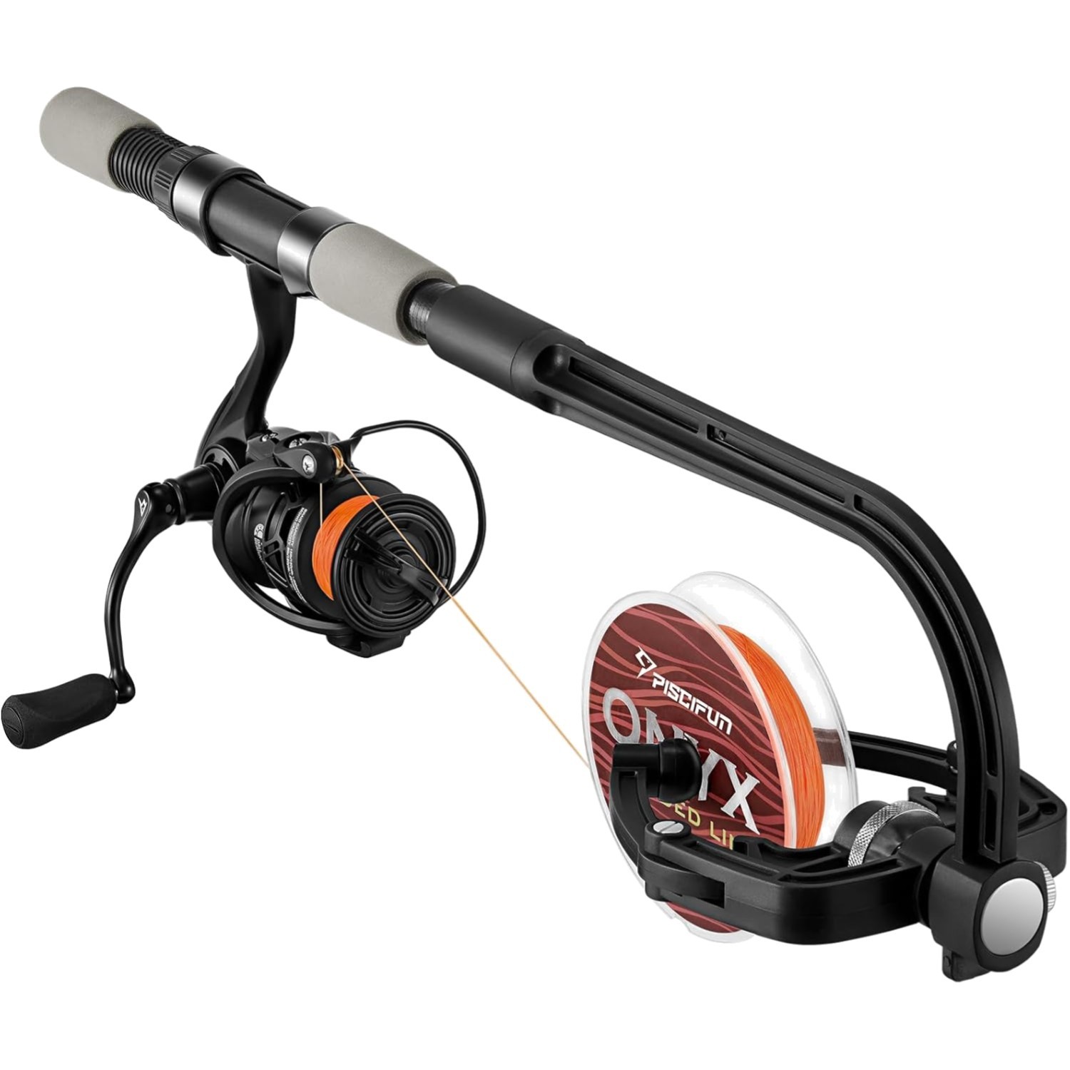 Portable Fishing Line Spooler with Suction Cup – Fits Spinning & Casting Reels