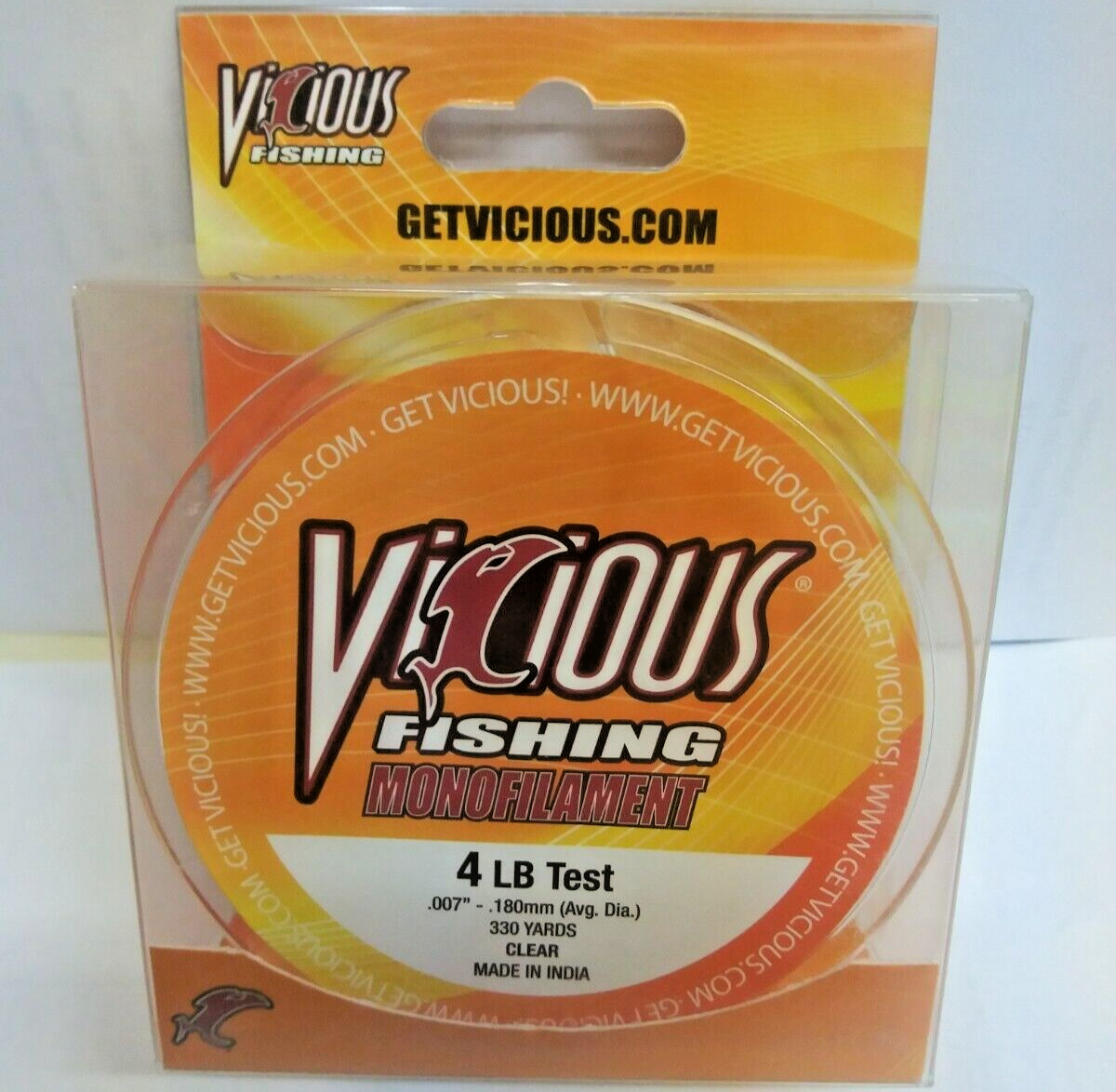 VICIOUS FISHING MONOFILAMENT 4 LB/330YARDS (VMCL4)