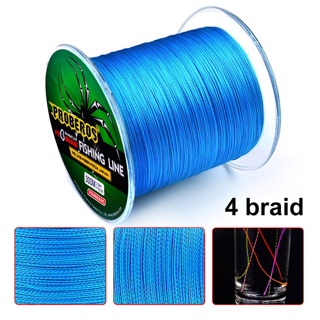 PE line 4 Braided Fishing Line Braided 300 m Vigorous Horse Fish Line 5 Colors