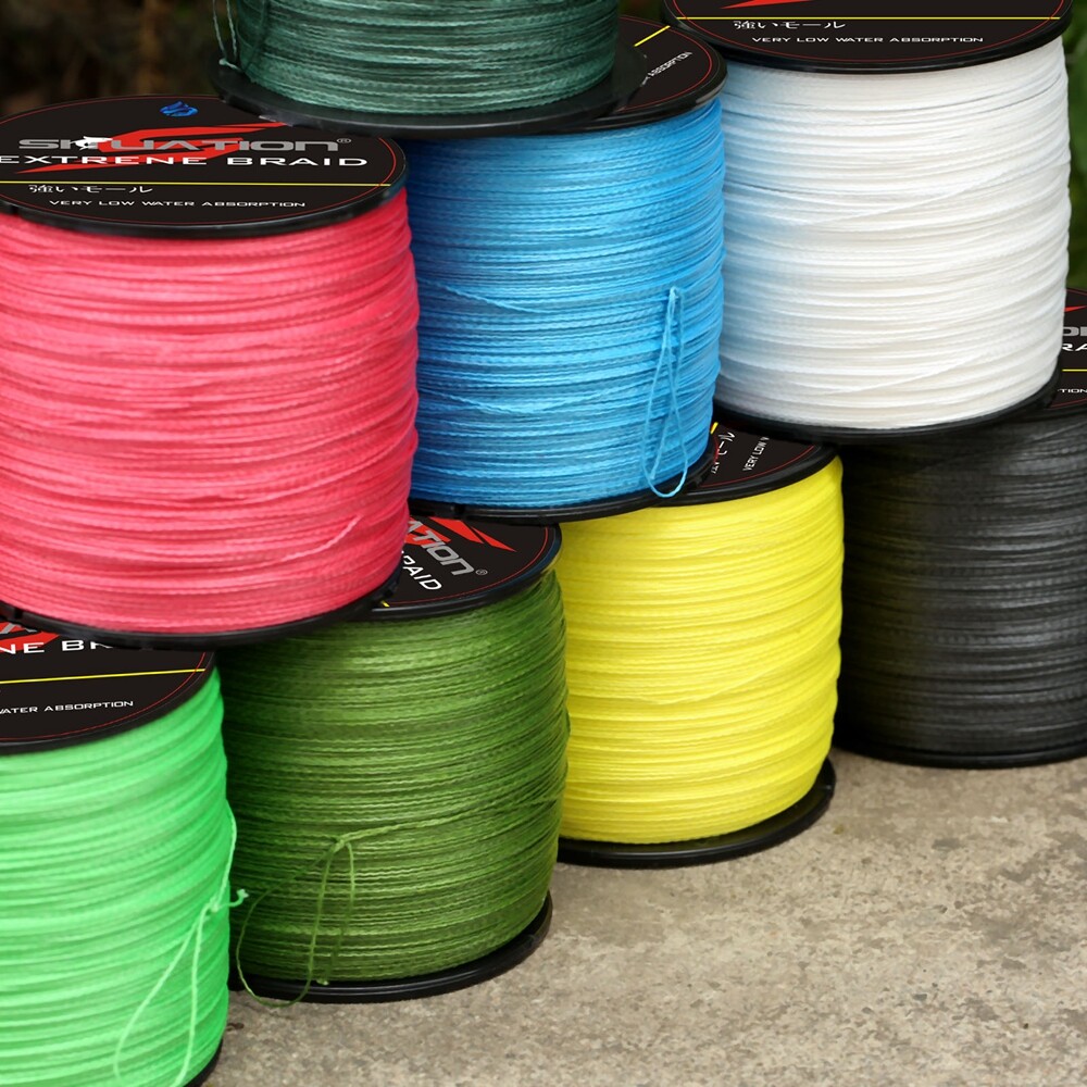 4 Strands Braided Fishing Line 10-150 lb Abrasion Resistant 100M/300M/500M/1000M