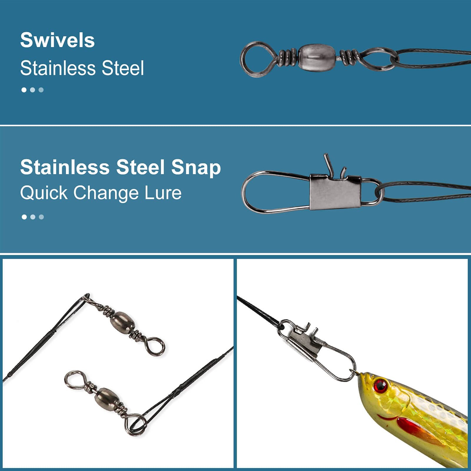 Fishing Leaders Upgrade Stainless Steel Leader Premium Fish Wire Leaders High