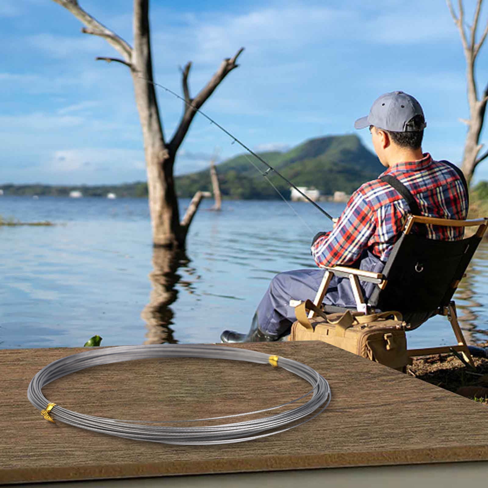 Saltwater Leader Wire Stainless Steel Fishing Wire with Multiple Test Strength
