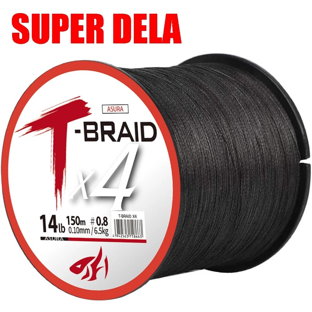 100m-500m Four Strands Multifilament Braided Fishing Line Abrasion Resistant
