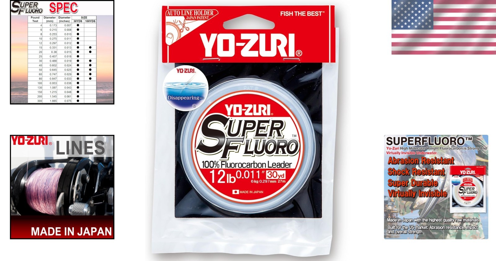SuperFluoro 30YD 12LB Fluorocarbon Fishing Line – Ultimate Strength for Troph…