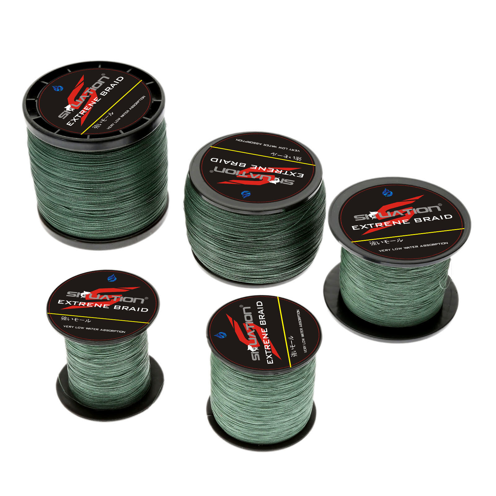 4 Strands 100-1000M Dyneema Extreme Braided Fishing Line Braided Line