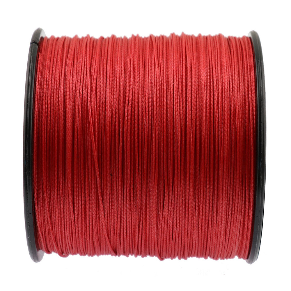 Red 109/328/547/1093Yards Super Strong PE Braided Fishing Line 4 Strands 6-100LB