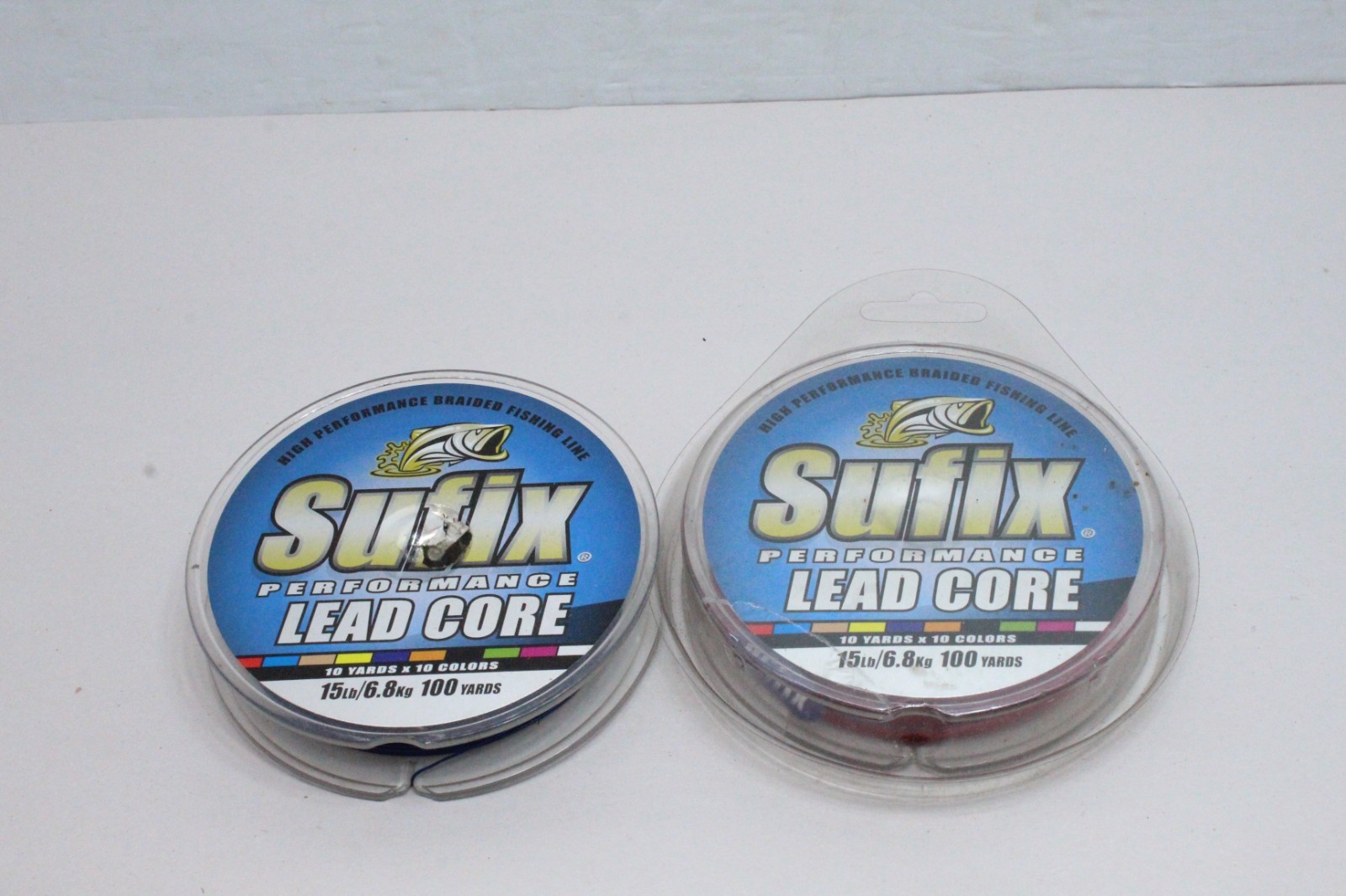 (2) Performance Lead Core 100 Yards Metered Fishing Line (15-Pounds), 200yds