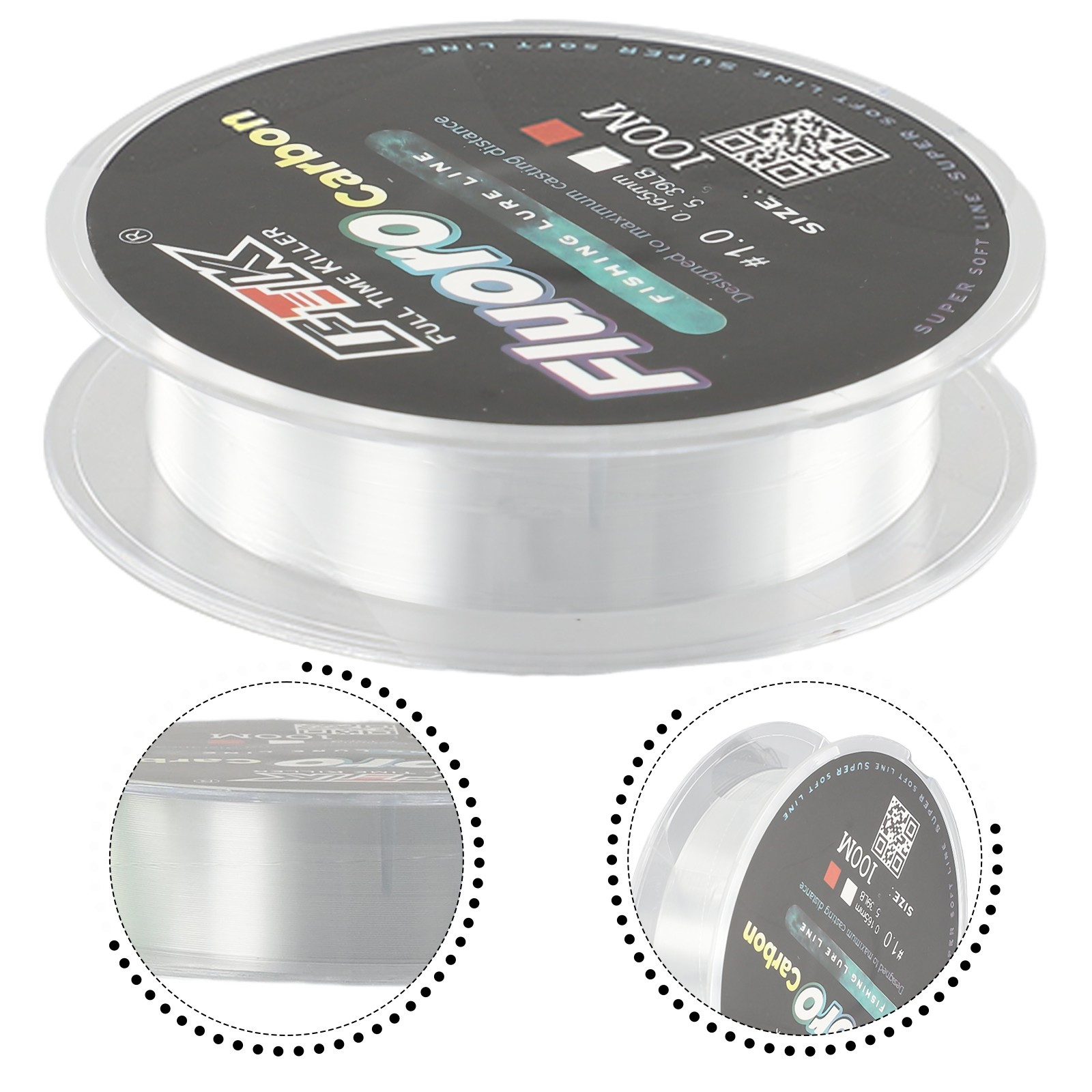 Exceptional Handling Transparent Fishing Line 100m Fluorocarbon Leader