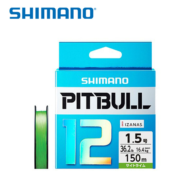 Genuine Shimano PITBULL12 Green Blue 150M 12 Braided WireBraided Fishing Lake