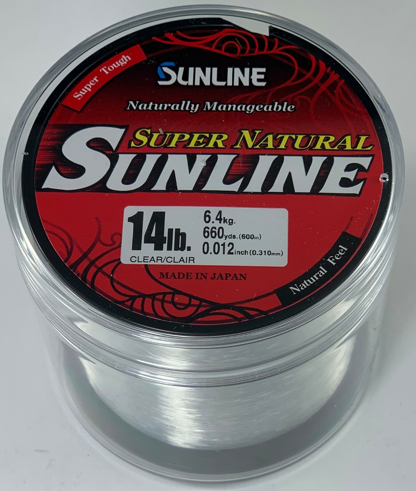 Sunline Super Natural Monofilament – 660 Yard Spool 14LB.