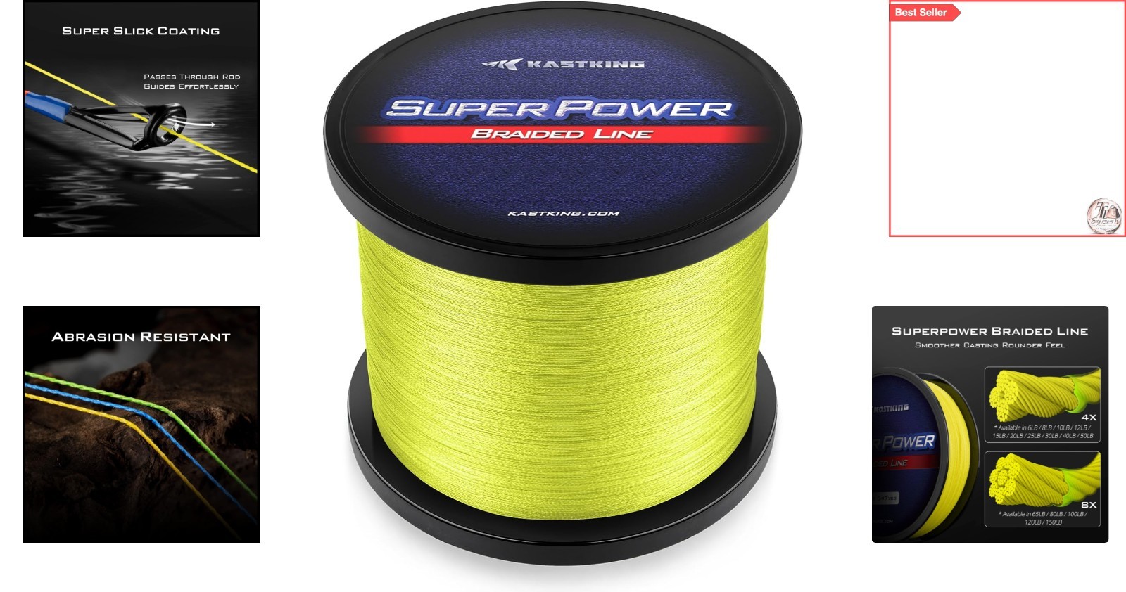 SuperPower Braided Fishing Line – Ultra-Strong, Abrasion-Resistant, Zero Stretch