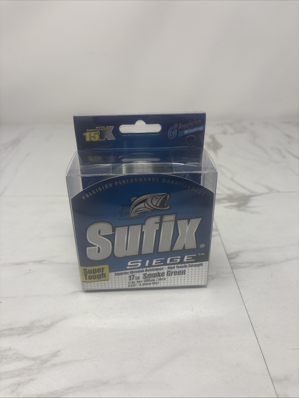 New Sufix Siege Monofilament Line 17 lb 330 Yards Green