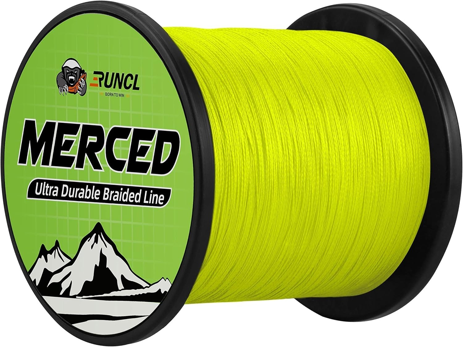 MERCED Braided Fishing Line – 500 Yards 50LB – Strong, Hi-Vis & Smooth Casting