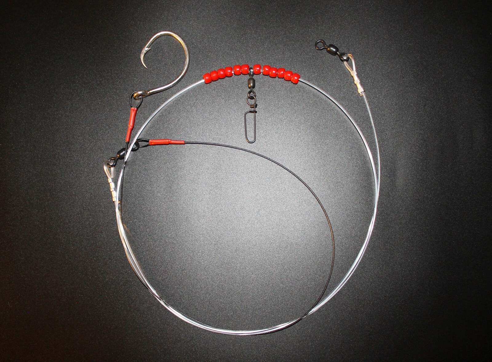 6Ft Shark Fishing Rig, 16/0 Inline Circle Hook, Handmade, Cast/Kayak/Drone