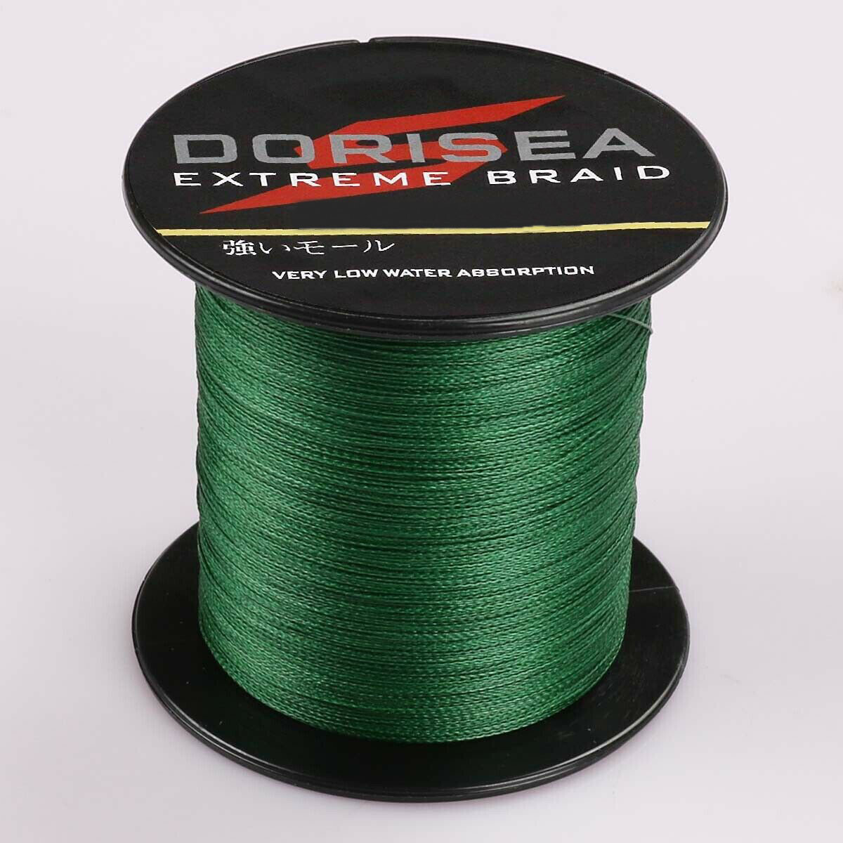 Dorisea Pro 100M-2000M PE Moss Green Dynema Braided Fishing Line 6lbs-300lbs