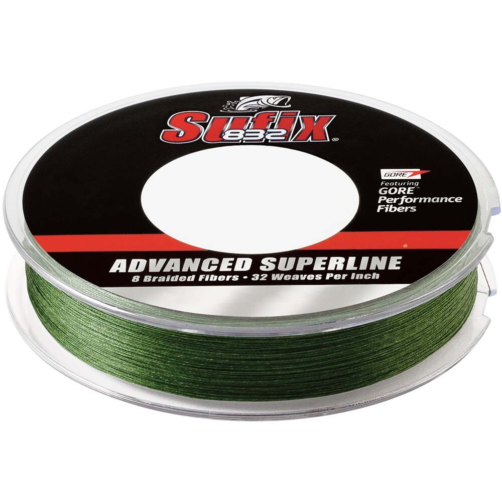 Sufix 832 Advanced Superline Braid – 15lb Low-Vis Green 300 Yards​