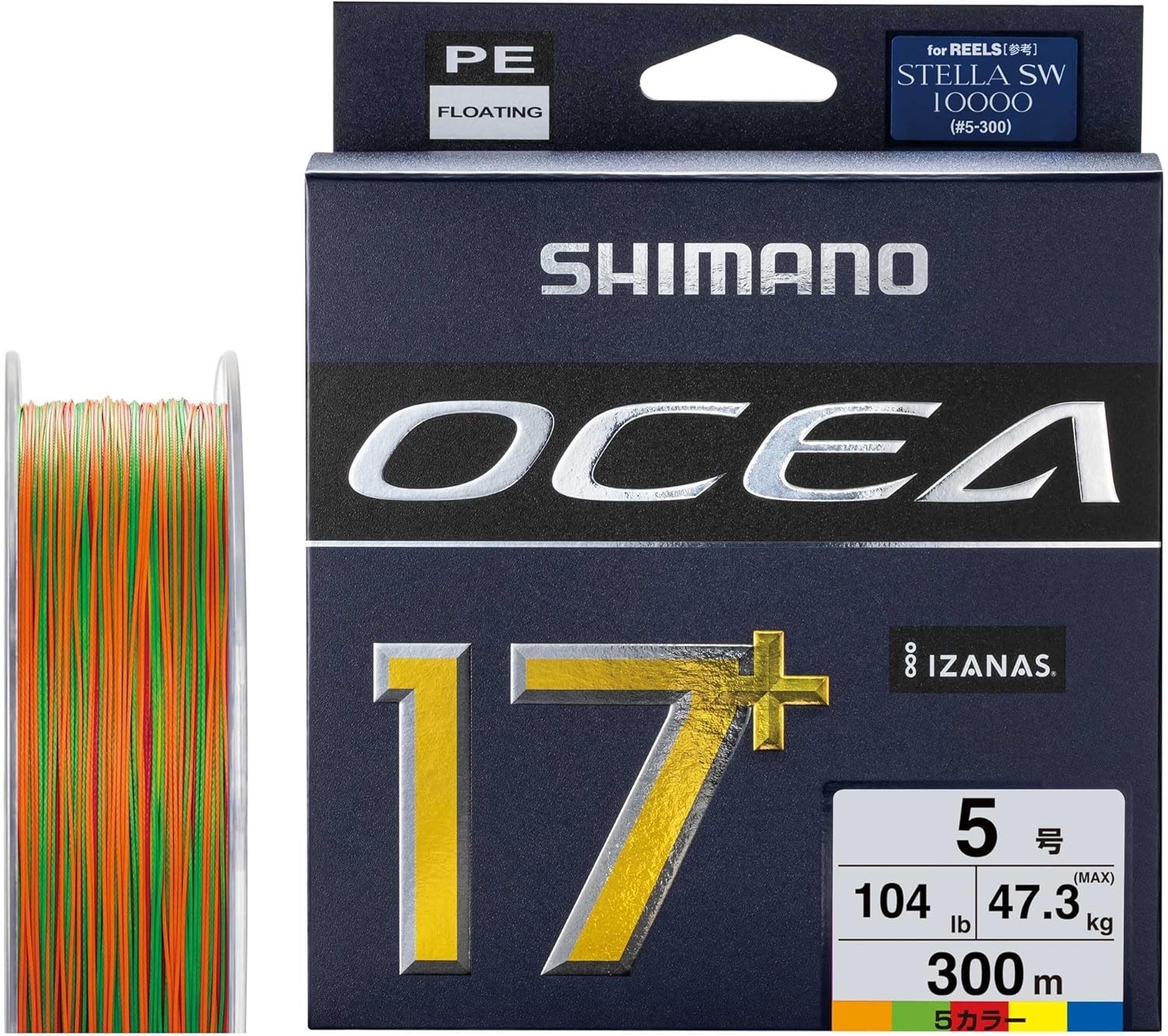 Shimano OCEA 17＋ Plus PE #5/6/8/10/12/15 Sevevteen Braid Line Max 241lb 100/300m