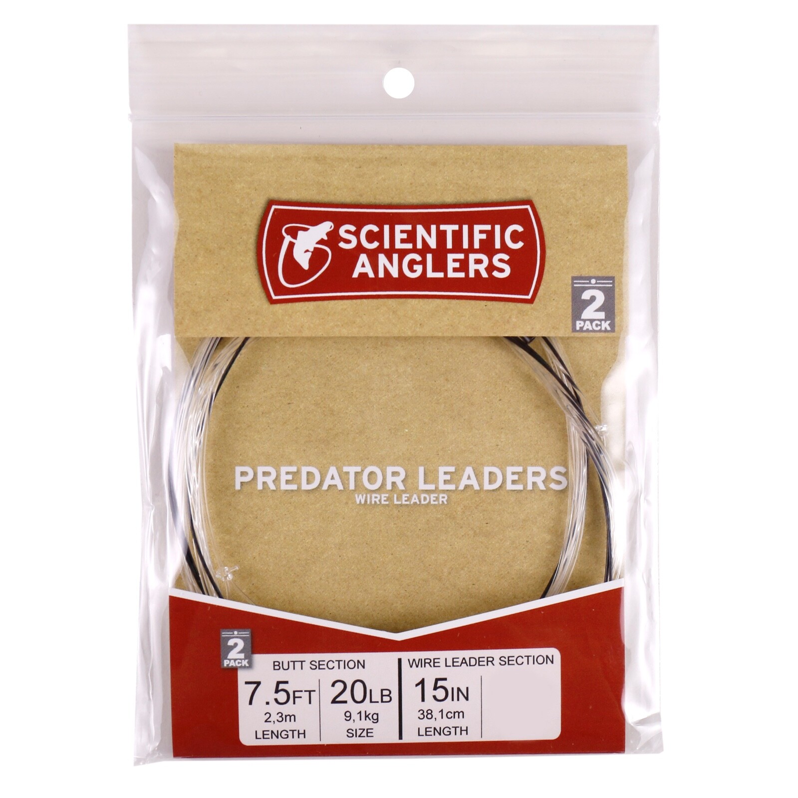 Scientific Anglers Predator Wire Leader 2 Pack – 2 SIZES – FREE SHIPPING OPTIONS