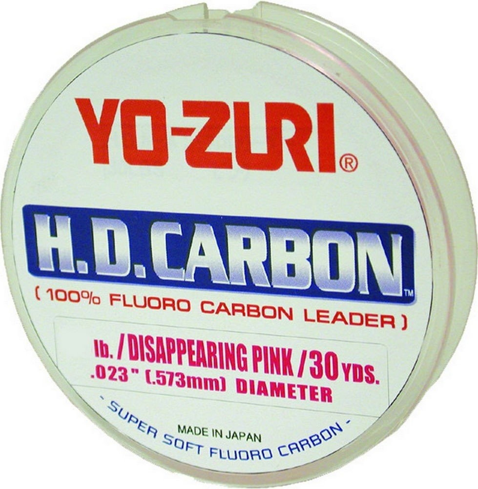 Yo-Zuri 30-Yard HD Fluorocarbon Leader Line Pink 80-Pound – HD80LBDP