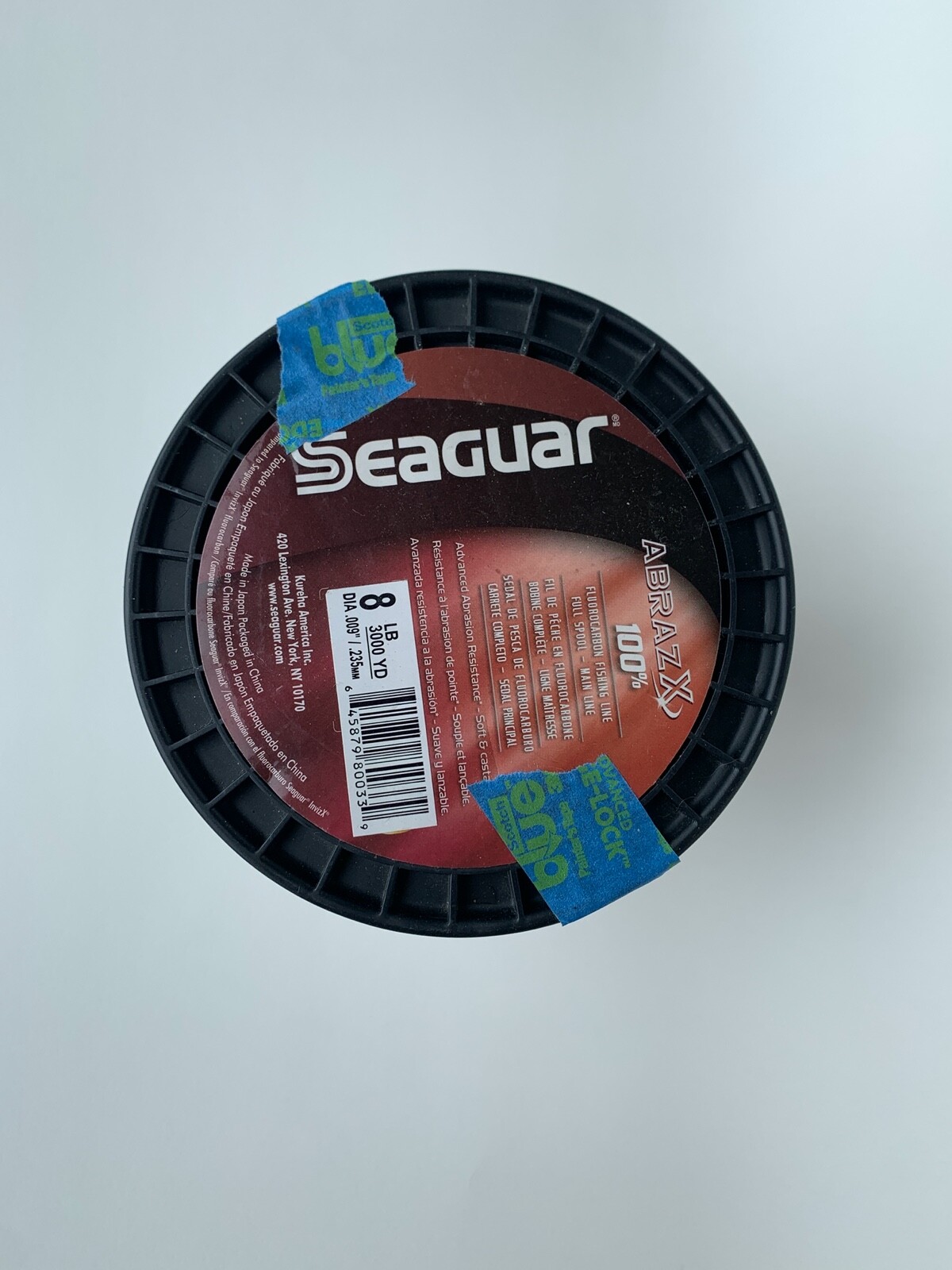Seaguar Abrazx 100% Fluoro Fishing Line 3000 yd. Multiple line weights available