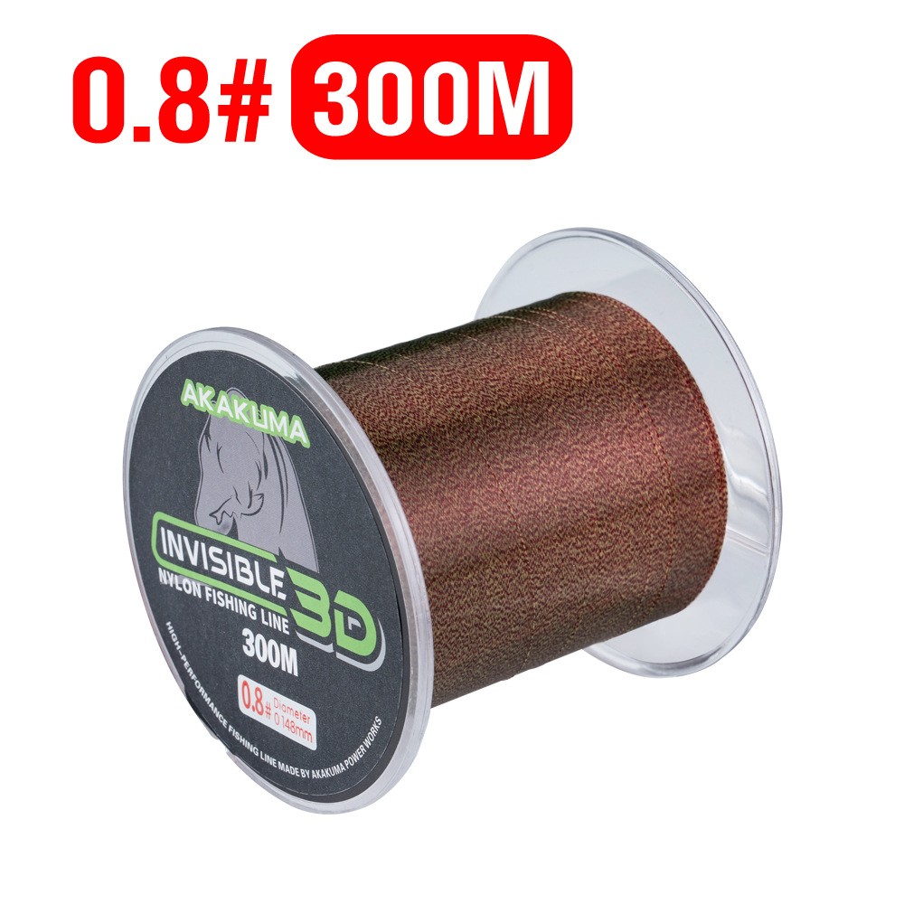 300M Invisible Spotted Fishing Line Monofilament Speckle Fluorocarbon Line