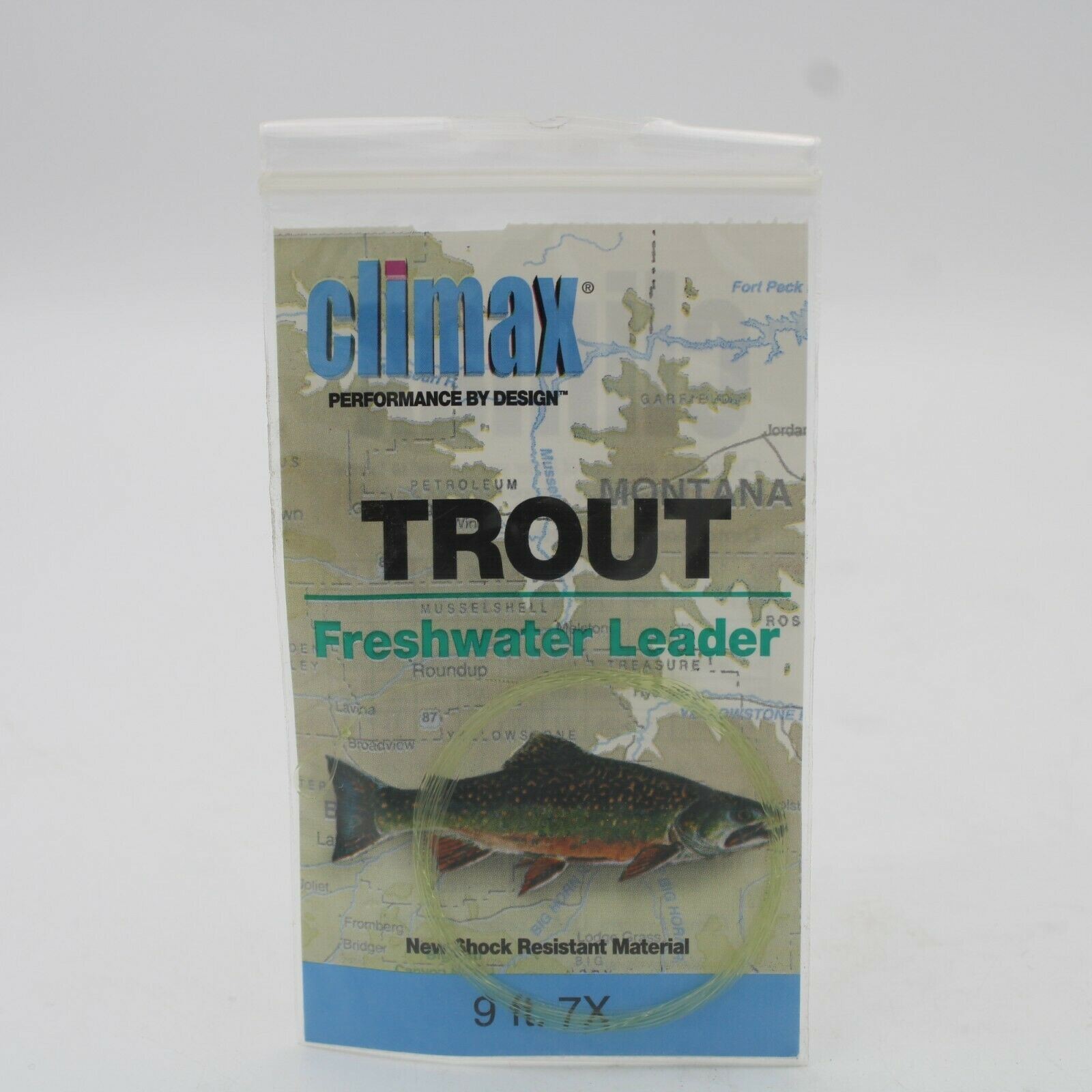 Climax Trout Fresh Water Leader Fly Fishing Tippet 290259 9ft 7X